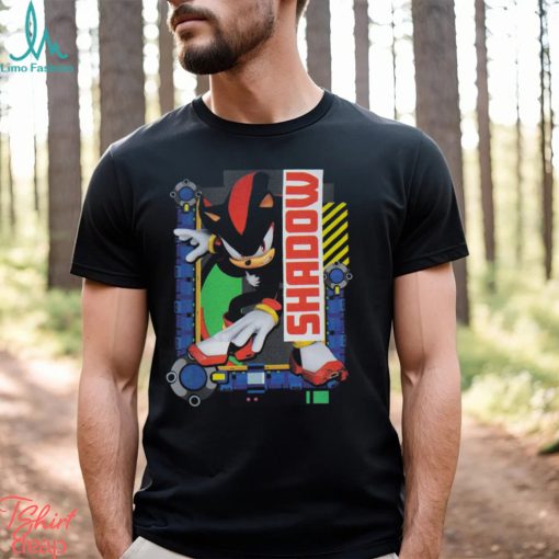Sonic The Hedgehog Boys Black Shadow Character Print T Shirt