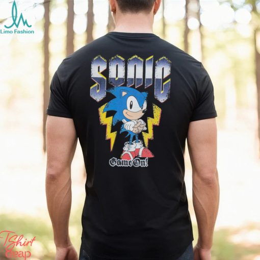 Sonic The Hedgehog Game On Black Men's Short Sleeved T Shirt