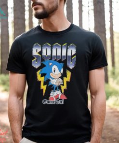 Sonic The Hedgehog Game On Black Men's Short Sleeved T Shirt