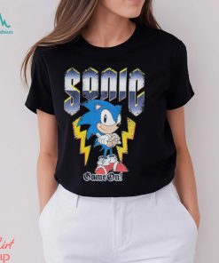 Sonic The Hedgehog Game On Black Men's Short Sleeved T Shirt