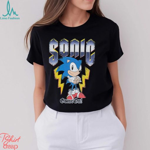Sonic The Hedgehog Game On Black Men's Short Sleeved T Shirt