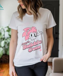 Sonic the Hedgehog Amy's Bubblegum Womens White Short Sleeved T Shirt