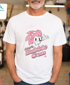 Sonic the Hedgehog Amy's Bubblegum Womens White Short Sleeved T Shirt