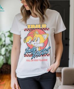 Sonic the Hedgehog Tasty Tacos Adults White Short Sleeved T Shirt