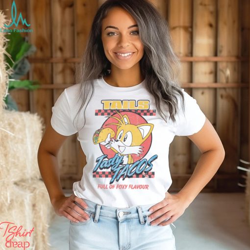 Sonic the Hedgehog Tasty Tacos Adults White Short Sleeved T Shirt
