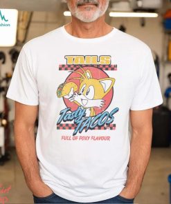 Sonic the Hedgehog Tasty Tacos Adults White Short Sleeved T Shirt