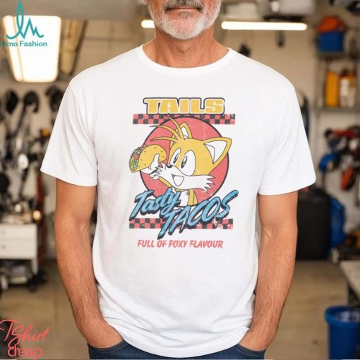 Sonic the Hedgehog Tasty Tacos Adults White Short Sleeved T Shirt