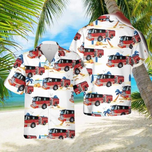 South Carolina Charleston Fire Department Hawaiian Shirt Summner Vacation Shirt