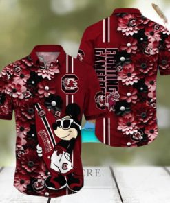 South Carolina Gamecocks Hawaiian Shirt Mickey Love Surfing Trending Summer Gift