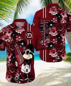 South Carolina Gamecocks Hawaiian Shirt Mickey Love Surfing Trending Summer Gift