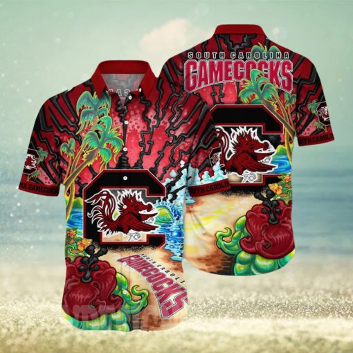 South Carolina Gamecocks NCAA Floral Full Printed Unisex Hawaiian Shirt
