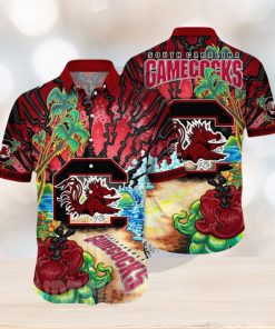 South Carolina Gamecocks NCAA Floral Full Printed Unisex Hawaiian Shirt