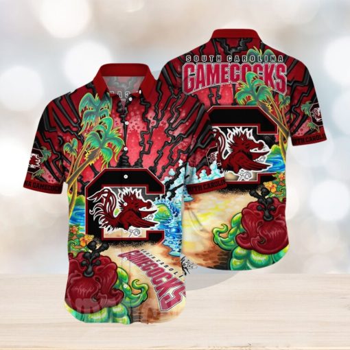 South Carolina Gamecocks NCAA Floral Full Printed Unisex Hawaiian Shirt