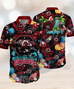 South Carolina Gamecocks NCAA Flower Unisex Full Printed Hawaiian Shirt