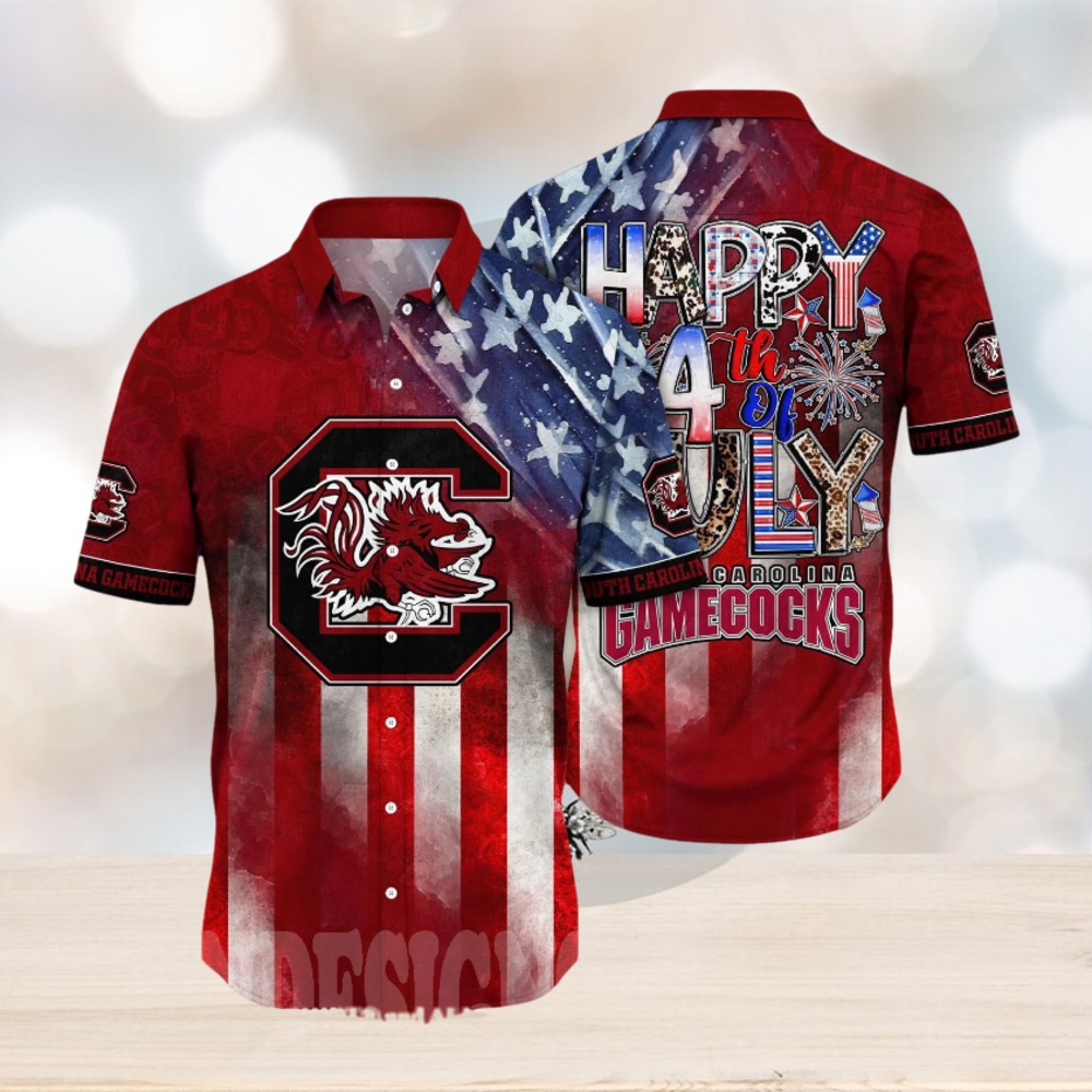 South Carolina Gamecocks NCAA Independence Day Unisex Hawaiian Shirt South Carolina Gamecocks NCAA Independence Day Unisex Hawaiian Shirt