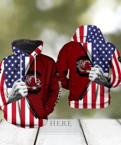 South Carolina Gamecocks NCAA US Flag 3D Printed Hoodie Ver 1