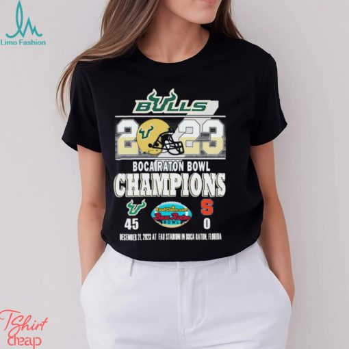 South Florida Bulls 2023 Boca Raton Bowl Champions 45 0 Shirt