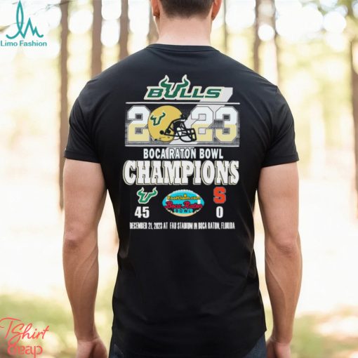 South Florida Bulls 2023 Boca Raton Bowl Champions 45 0 Shirt