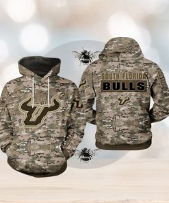 South Florida Bulls NCAA Camo Veteran 3D Printed Hoodie
