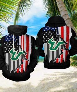 South Florida Bulls NCAA US Flag 3D Printed Hoodie