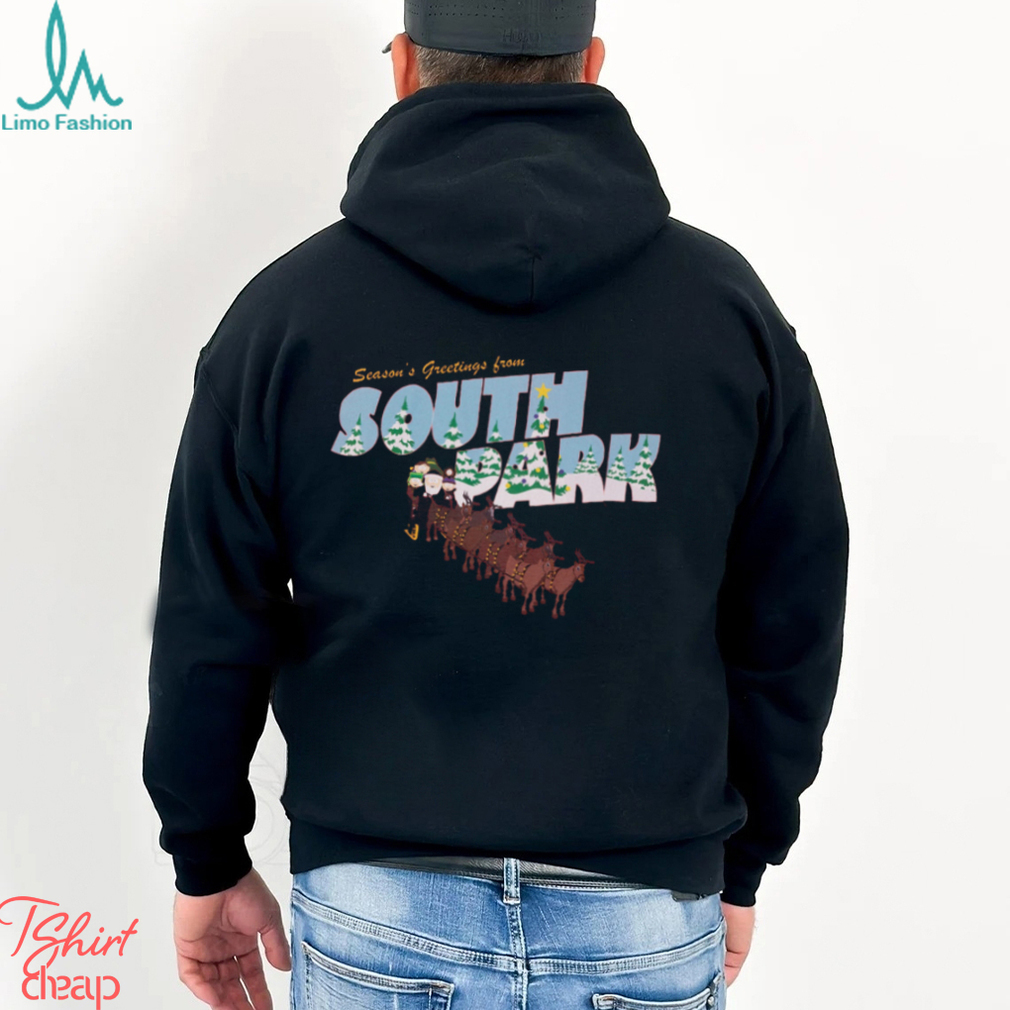 South Park Season Greetings Mens Red T Shirt South Park Season Greetings Mens Red T Shirt