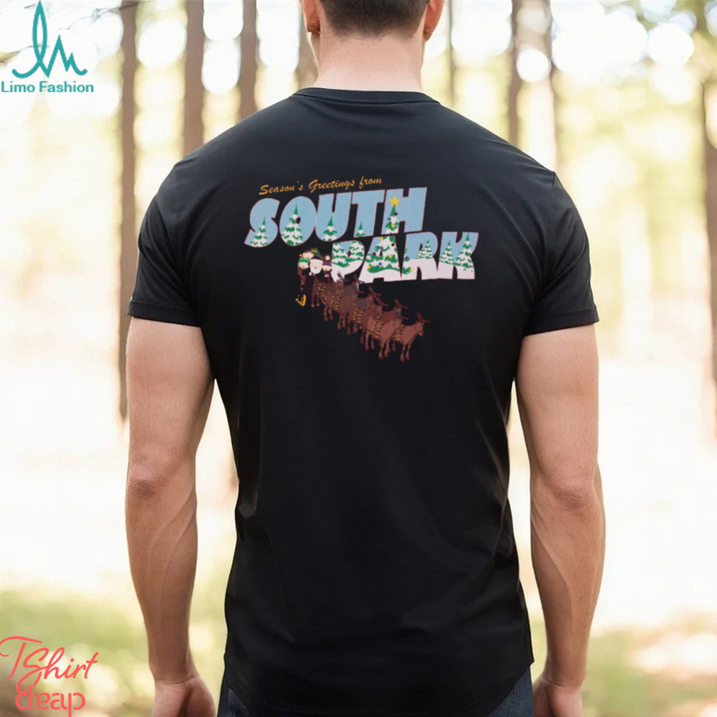 South Park Season Greetings Mens Red T Shirt South Park Season Greetings Mens Red T Shirt