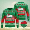 South Sydney Rabbitohs Logo Wearing Santa Hat 3D Ugly Christmas Sweater Christmas Gift Men And Women 2023 Sweater