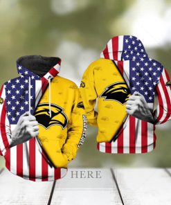 Southern Miss Golden Eagles NCAA US Flag 3D Printed Hoodie