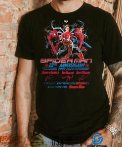 Spider Man 22nd Anniversary 2002 2024 Remember What Makes You Different Is What Make You Spider Man Signatures Shirt