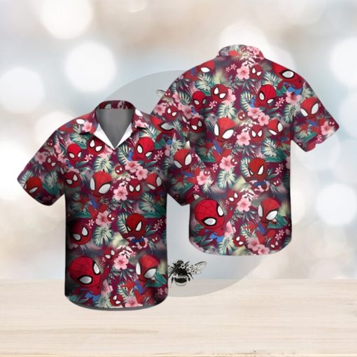 Spider Man Chibi Hawaiian Shirt, Spider Man Button Up Shirt