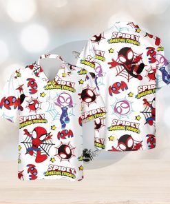 Spider Man Hawaiian Shirt Spidey And His Amazing Friends Cool Hawaiian Shirts