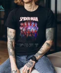 Spider Man Tobey Maguire, Tom Holland, Andrew Garfield And Jake Johnson T Shirt