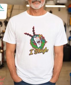 SpongeBob SquarePants I Sleigh Womens Grey Marl Short Sleeved T Shirt