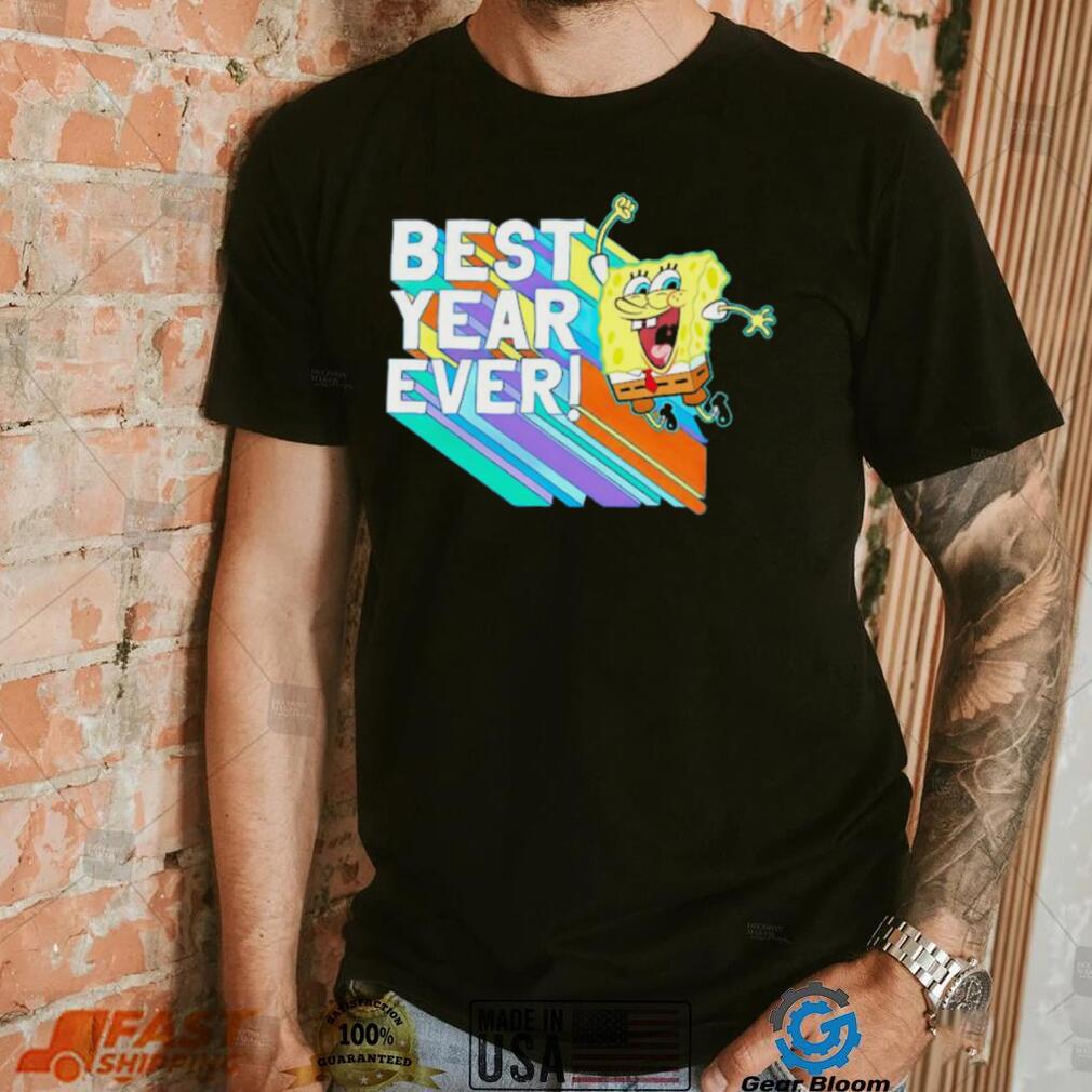 Spongebob Squarepants rainbow best year ever funny shirt Spongebob Squarepants rainbow best year ever funny shirt
