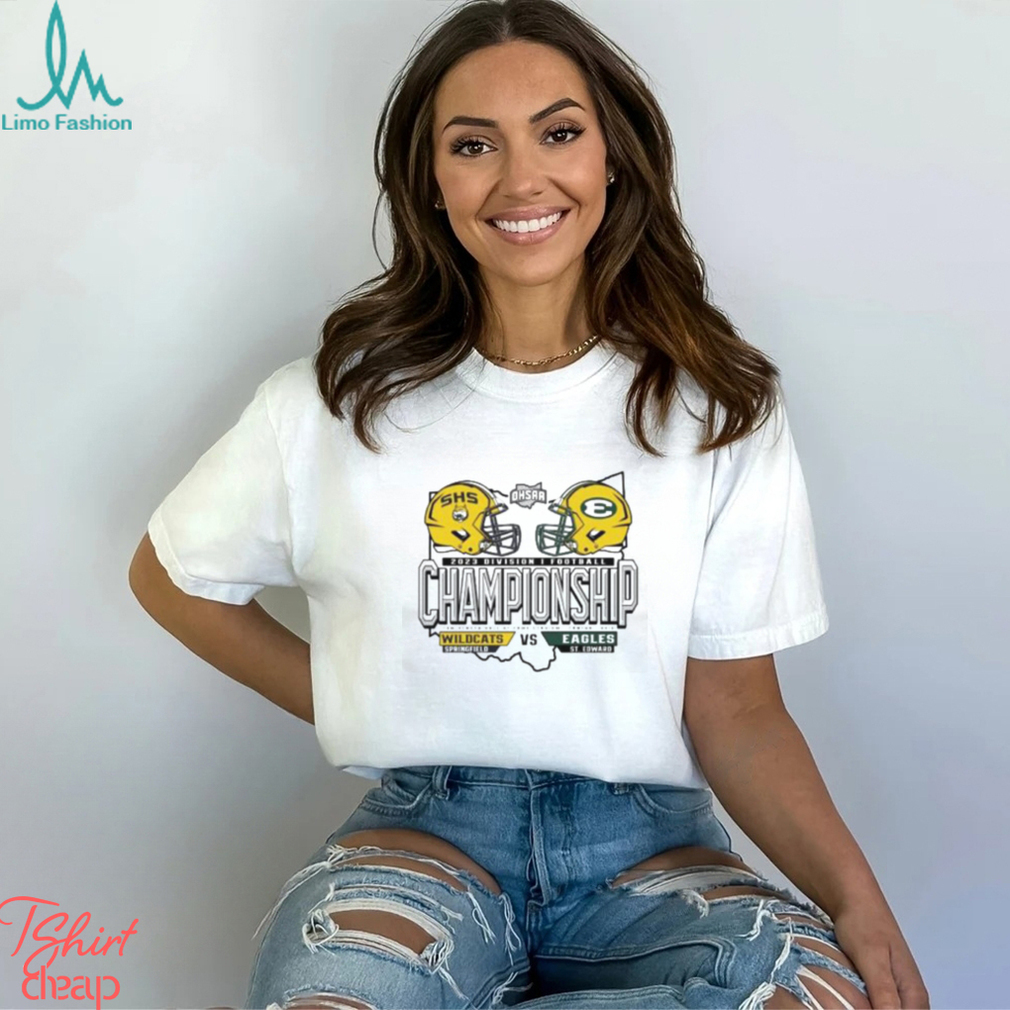 Springfield Wildcats vs St Edward Eagles 2023 Division I Football Championship T Shirt Springfield Wildcats vs St Edward Eagles 2023 Division I Football Championship T Shirt
