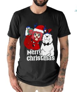 Spy X Family Merry Christmas Anya And Bond Holiday Anime T Shirt