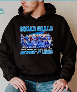 Squad goals Detroit Lions Reynolds Montgomery Goff St Brown signatures shirt