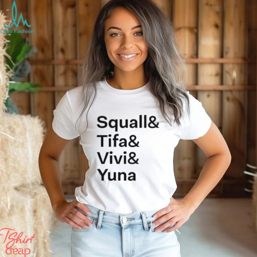 Squall& Tifa& Vivi& Yuna T shirt