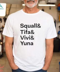Squall& Tifa& Vivi& Yuna T shirt