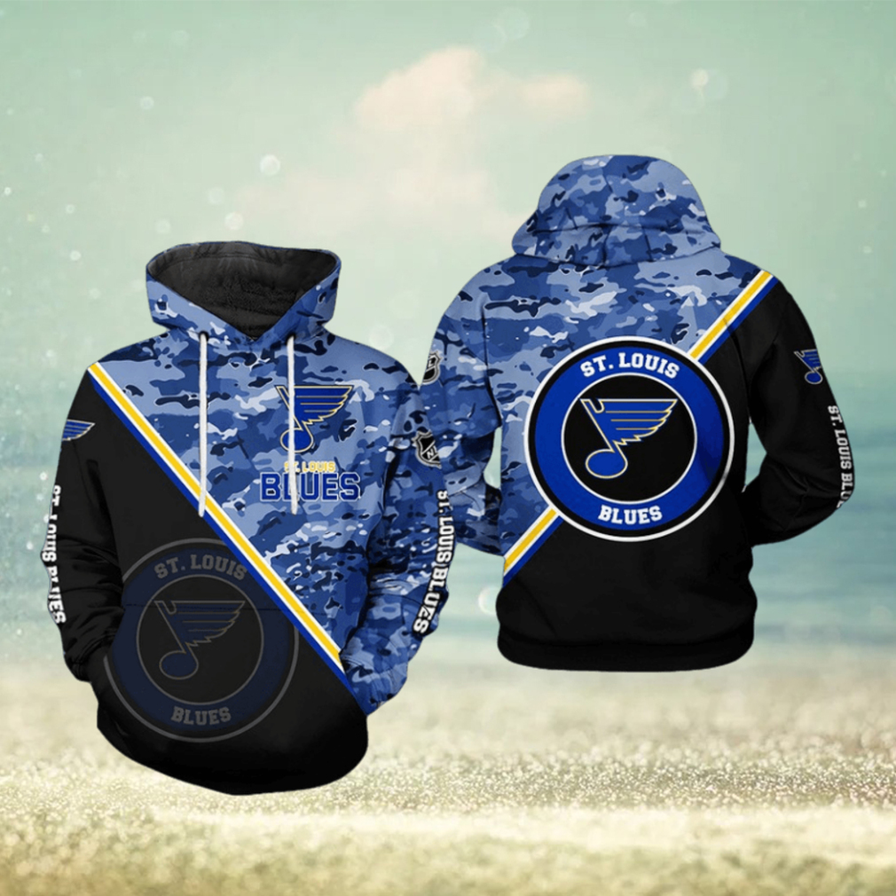 St. Louis Blues NHL Camo Team 3D Printed Hoodie St. Louis Blues NHL Camo Team 3D Printed Hoodie