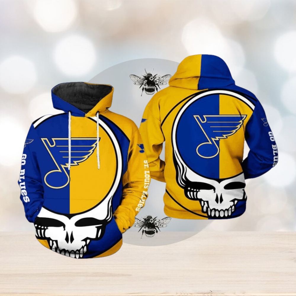 St. Louis Blues NHL Grateful Dead 3D Printed Hoodie St. Louis Blues NHL Grateful Dead 3D Printed Hoodie