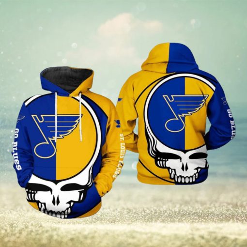 St. Louis Blues NHL Grateful Dead 3D Printed Hoodie