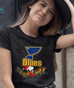St. Louis Blues NHL Santa Snoopy and Woodstock Christmas Shirt, hoodie, sweater, long sleeve and tank top St. Louis Blues NHL Santa Snoopy and Woodstock Christmas Shirt