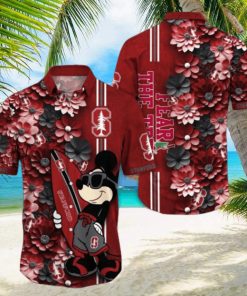 Stanford Cardinal Hawaiian Shirt Mickey Love Surfing Trending Summer Gift