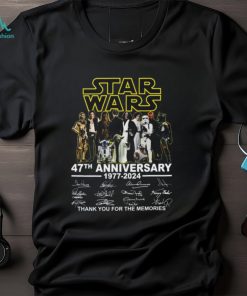 Star Wars 47th Anniversary 1977 – 2024 Thank You For The Memories T Shirt