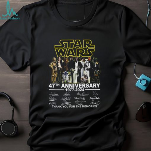 Star Wars 47th Anniversary 1977 – 2024 Thank You For The Memories T Shirt