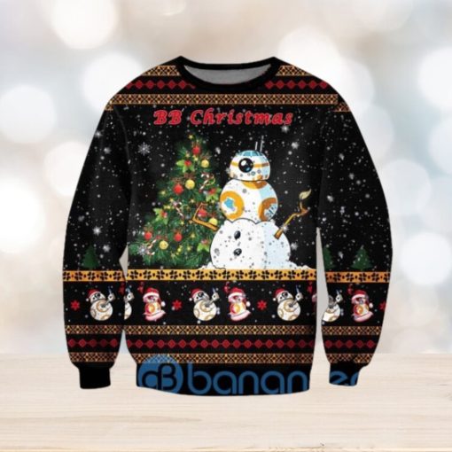 Star Wars BB Ugly Christmas All Over Printed 3D Sweater