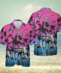 Star Wars Funny Summer Tropical Purple Hawaiian Shirt