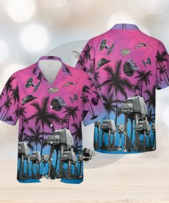 Star Wars Funny Summer Tropical Purple Hawaiian Shirt