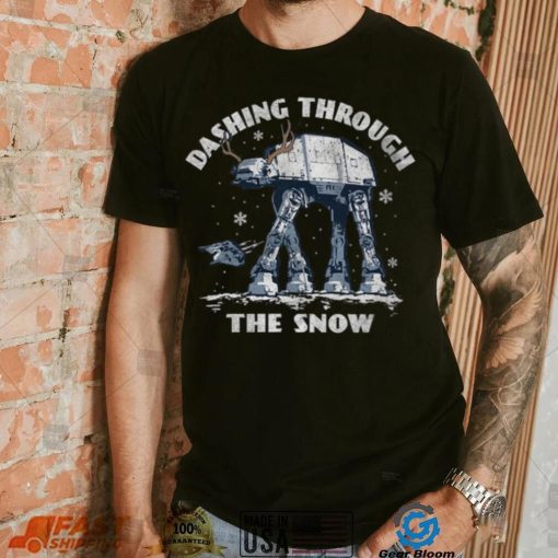 Star Wars Mad Engine Dashing Through The Snow T Shirt